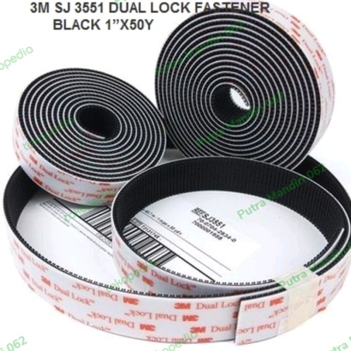 

3M Dual lock fastener black SJ3551 per roll 50 yard