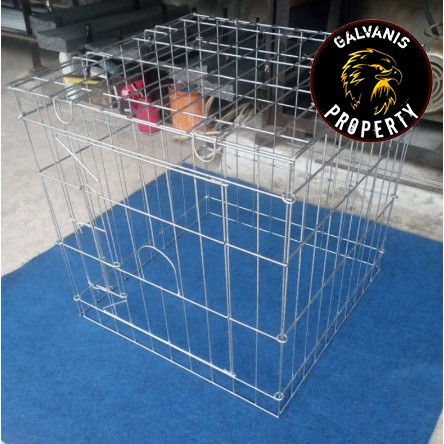 kurungan tenggaran umbaran ayam kate ukuran 50cm bahan besi galvanis