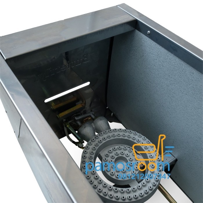 Gas Deep Fryer Kompor 6L Butterfly FRY-1238 C Atau FRY 1238S Stainless