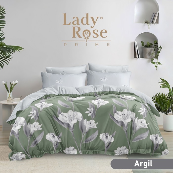 Lady Rose Sprei Bedcover Set 180X200 King No 1 160X200 Queen No 2 Tinggi 30 Bahan Lembut Halus Katun