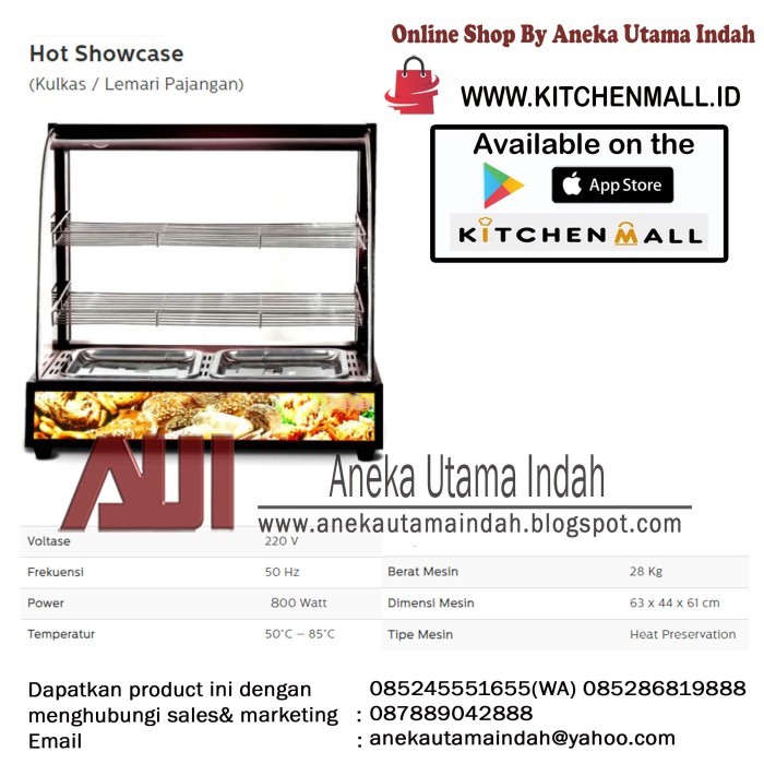 SHOWCASE FOOD WARMER /DISPLAY WARMER DH-827