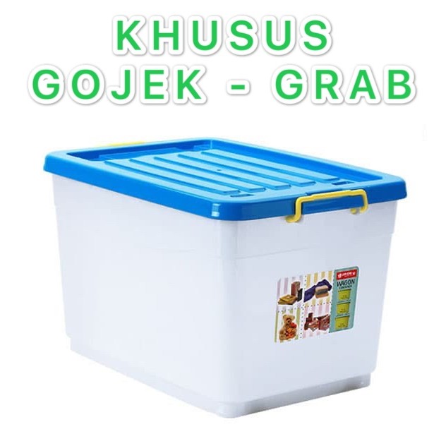(GOJEK)CONTAINER PLASTIK 100 LT/ KONTAINER KOTAK / CONTAINER LIONSTAR