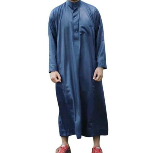 Jubah Saudi Polos Motif Haramain Al Mulki Terlaris