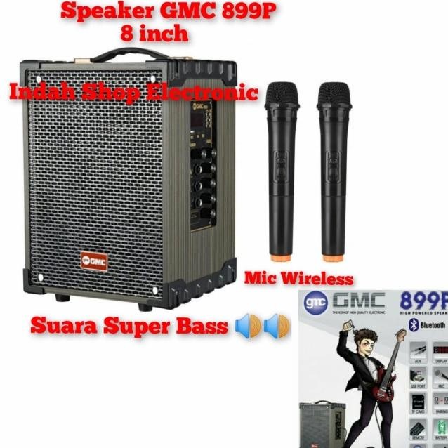 Peaer Portable Gmc 899P Bluetooth 2 C Wirele Ba 8Inch