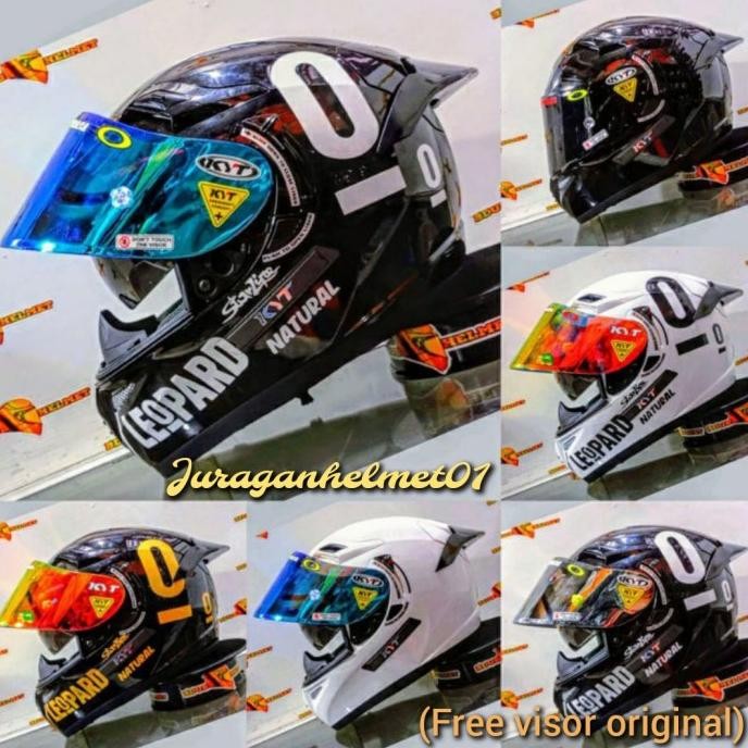 helm kyt k2 rider solid paket ganteng leopard (gratis visor original) Terlaris