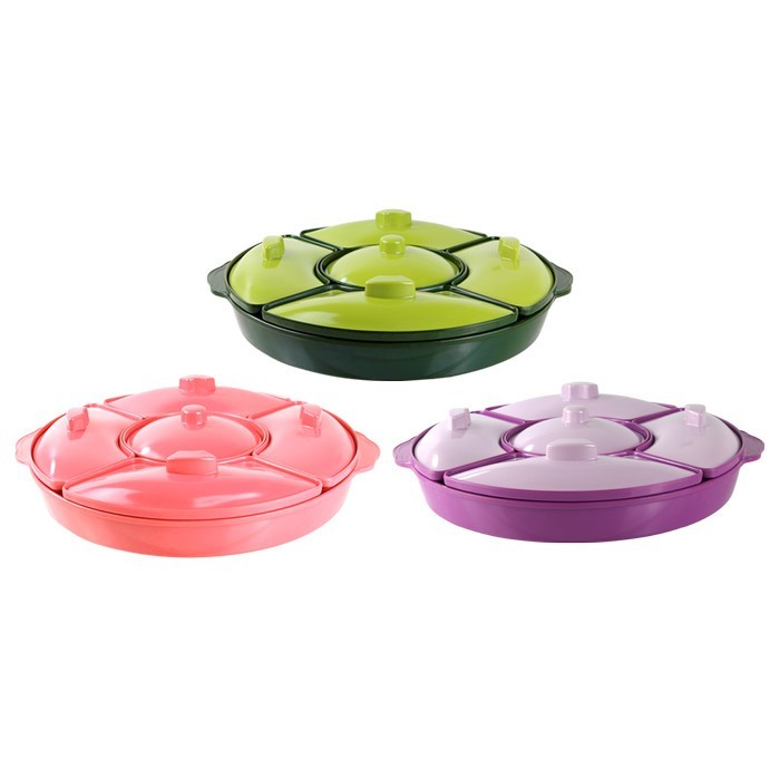 (BISA COD) party set besar  Melamine 14' PS0101 Golden Dragon Tempat Prasmanan Melamine