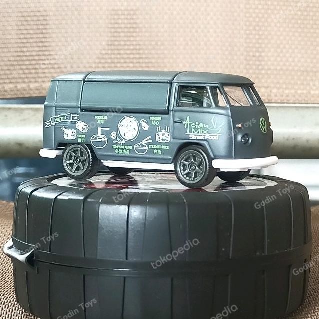Majorette VW T1 Food Truck Volkswagen Grey mystery wheel wheels pomade