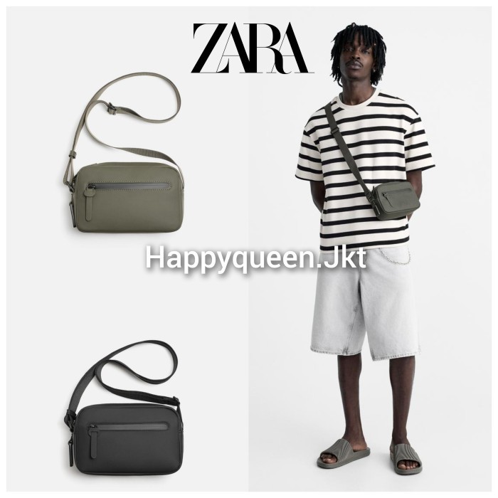 Grosir Tas Selempang Pria Zara Original Simple Crossbody Man Bag Cowok Laki-Laki Men