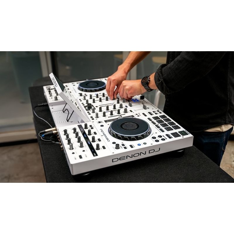 DENON DJ Prime 4 + Prime 4 Plus White Alat DJ (Limited Edition) 100% Garansi Resmi