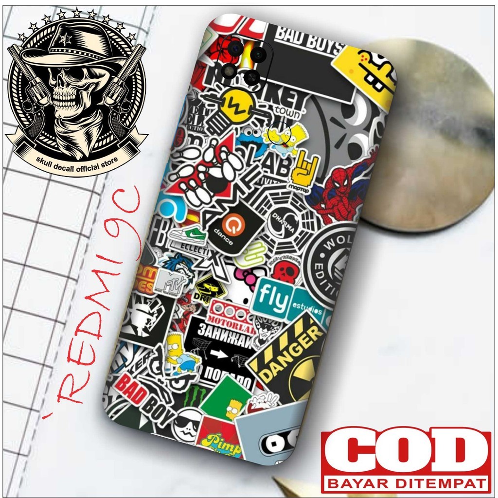 

*PromoTerjangkau* Redmi 9c Garskin Wrap Stiker Premium / X Casing Case COD