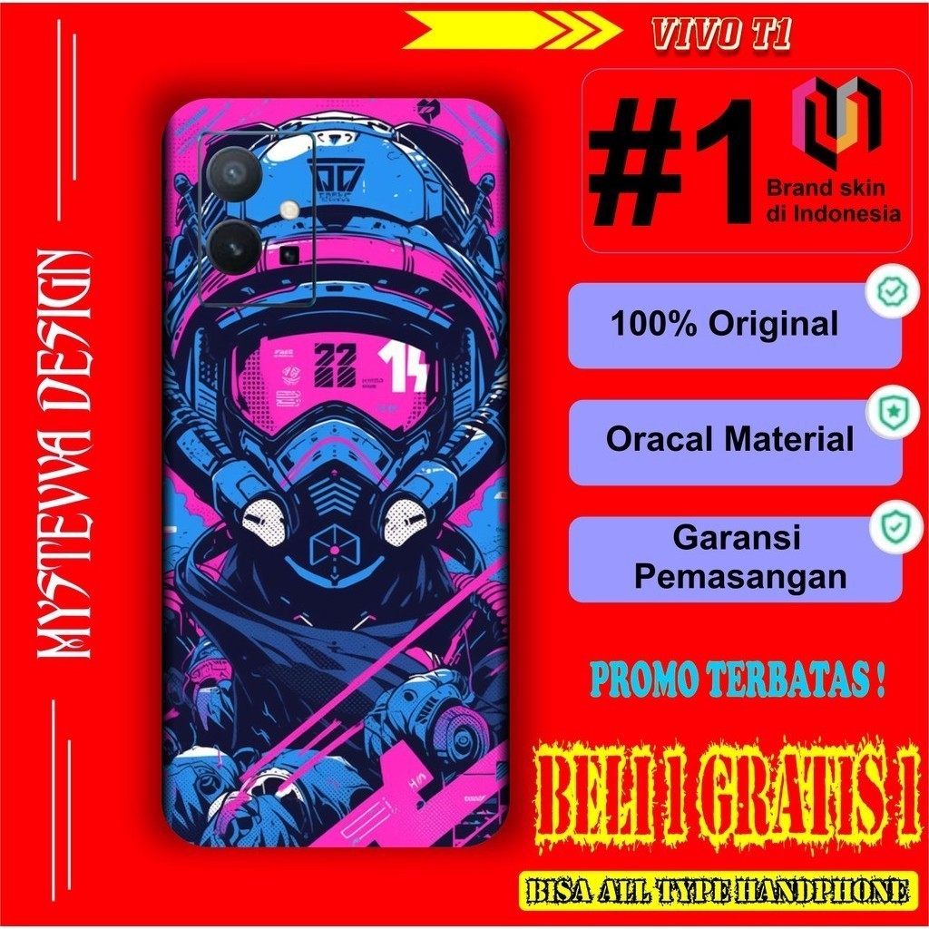 

*PromoTerjangkau* Vivo T1 5G Garskin Wrap Stiker Premium / X Casing Case COD