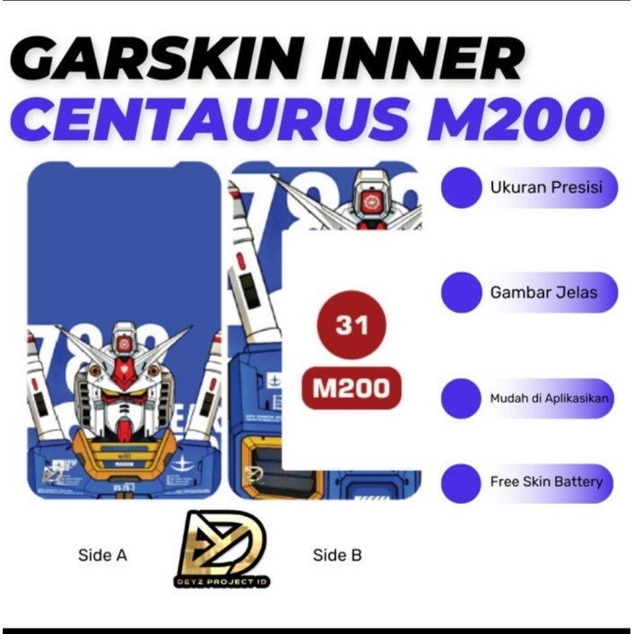 

*PromoTerjangkau* Stiker M200 Warp Batre 2pc 01 Garskin Wrap Premium / X Casing Case COD