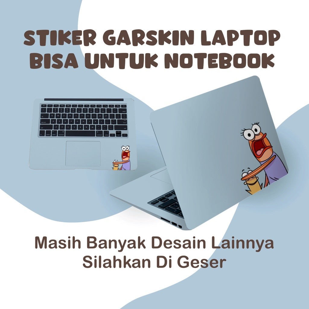 

*PromoTerjangkau* Multi Stiker Laptop Cover Notebook Kartun Karakter 68 Garskin Wrap Premium / X Casing Case COD