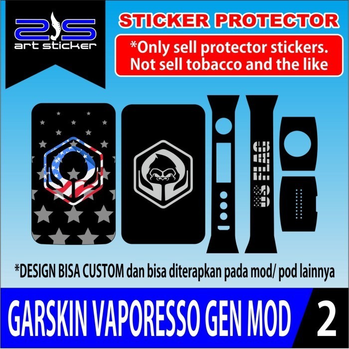 

*PromoTerjangkau* Vaporesso Gen Joker Garskin Wrap Stiker Premium / X Casing Case COD