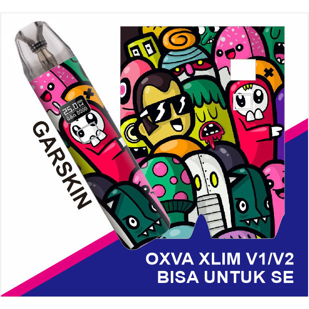 *PromoTerjangkau* Oxva Xlim 1 2 Se Pro Sq Art Garskin Wrap Stiker Premium / X Casing Case COD