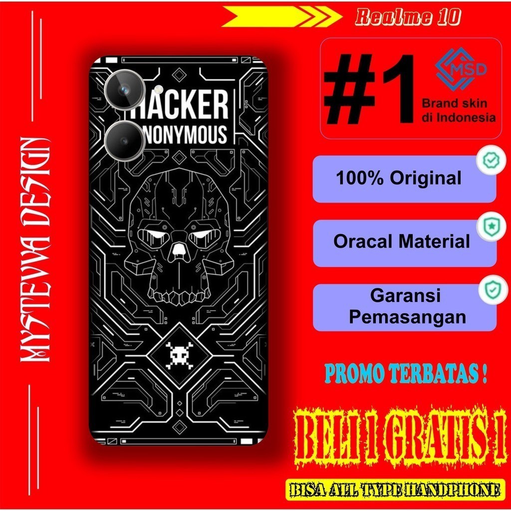 

*PromoTerjangkau* Realme 10 Garskin Wrap Stiker Premium / X Casing Case COD