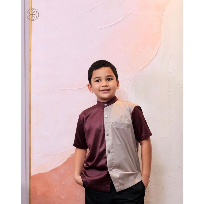 Zm Feat Gerai Hawa - Ubaidah Koko Kids Maroon Beige