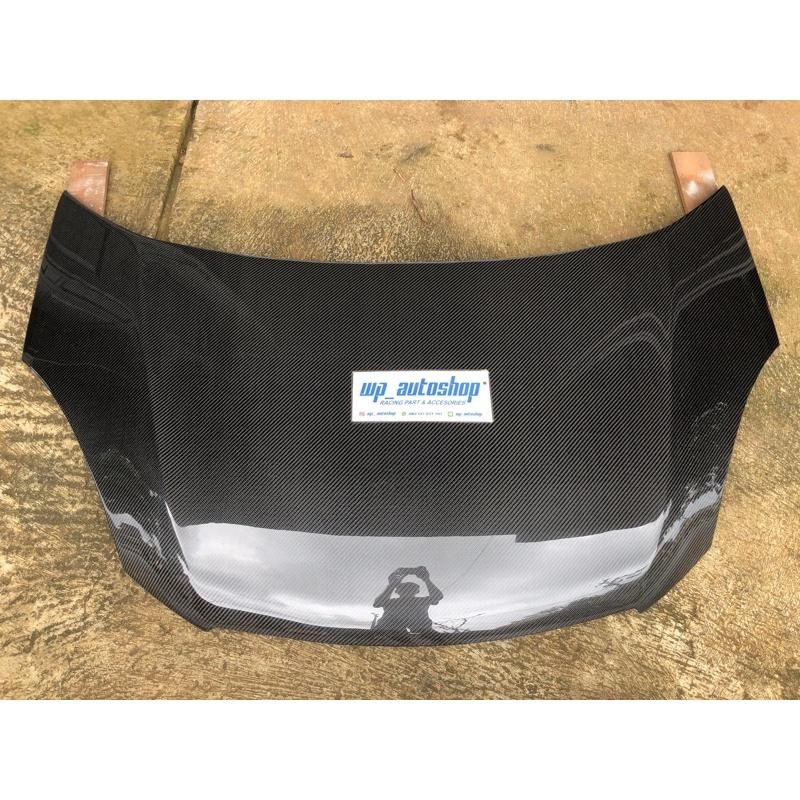 Kap Mesin Carbon Honda Brio