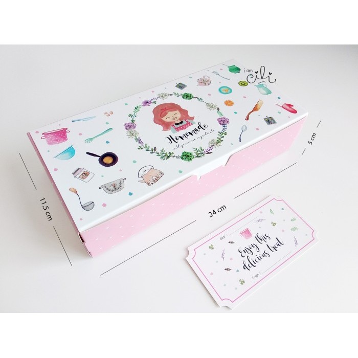 

kotak / box / dus / kotak cake kue CUTE GIRL 24 x 11.5 x 5 per 10 pcs