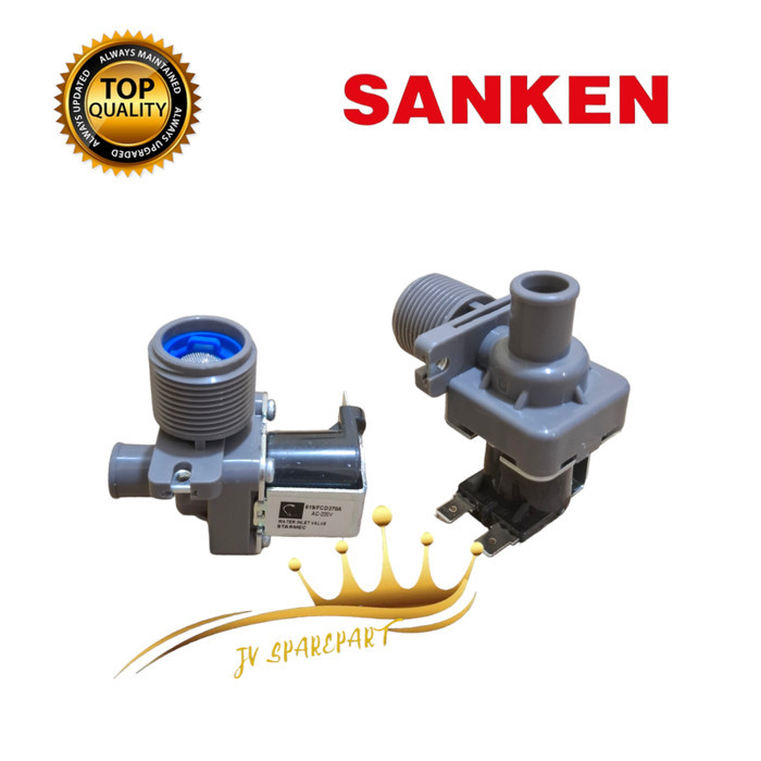 WATER INLET SELENOID MESIN CUCI SANKEN 1 TABUNG