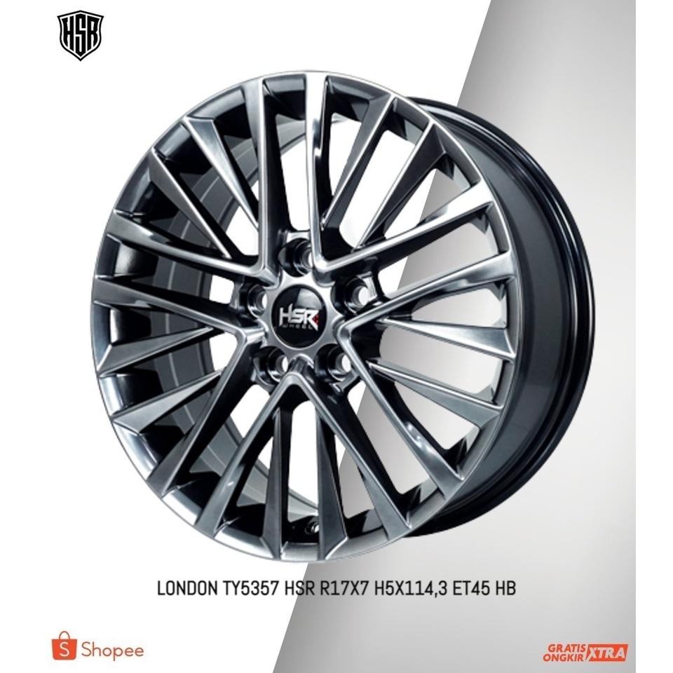 Velg Mobil Hsr London Ty5357 Ring 17 Buat Mobil Camry Voxy Alphard Innova Velg R17