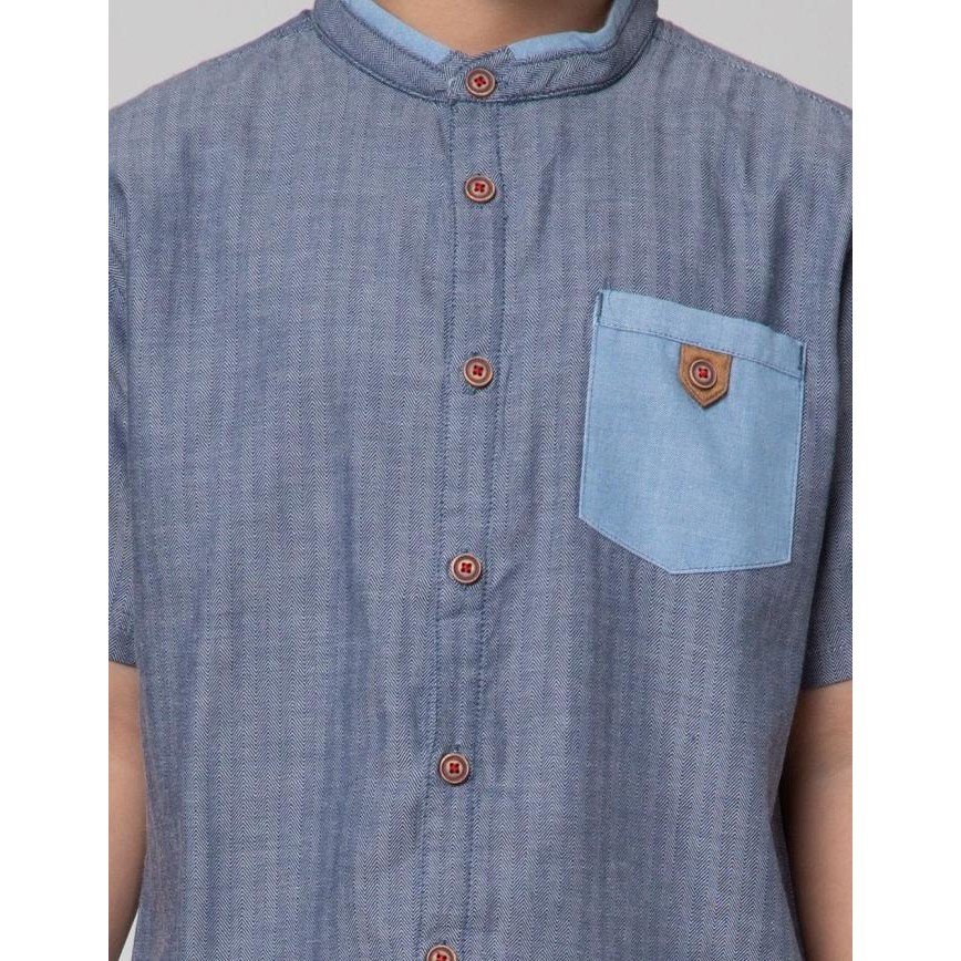 Little M Heringbone Baju Koko Anak Laki-Laki 115998692