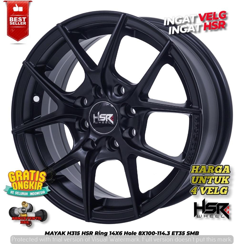 Velg Racing Ring 14 Velg Hsr Mayak Velg Mobil Brio Etios Vios Datsun Agya Ayla Velg Hsr Jakarta