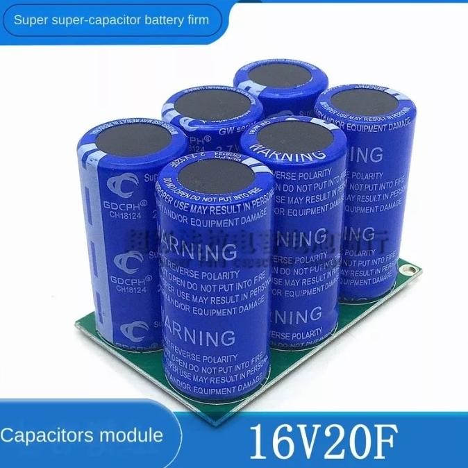 Super capasitor 16v 20 farad, 6pcs/set 2.7V 120F Super Farad Capacitor