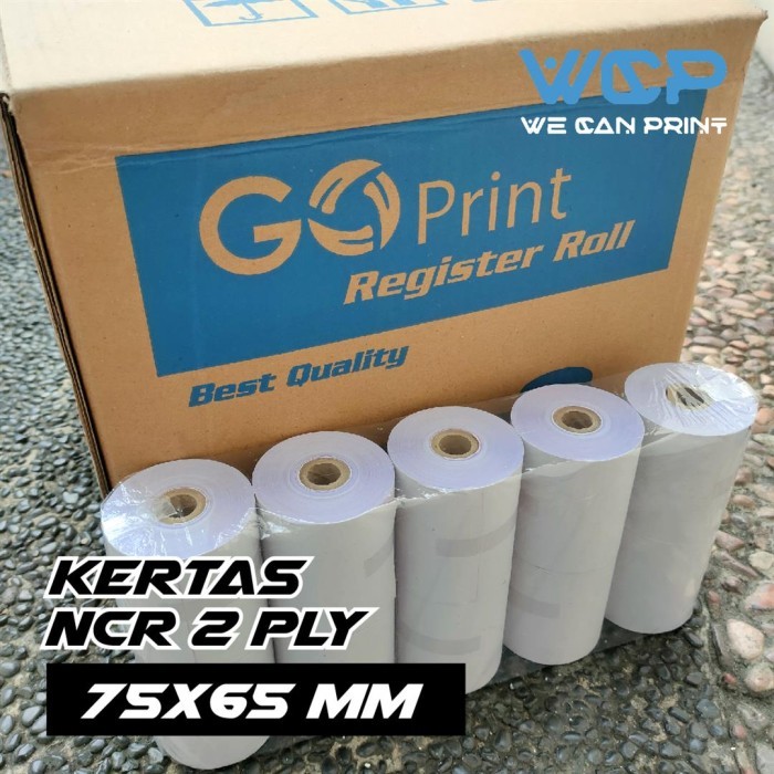 

KERTAS STRUK KASIR 75X65 NCR 2 PLY THERMAL STRUK NCR 75 X 65 (10 ROLL)