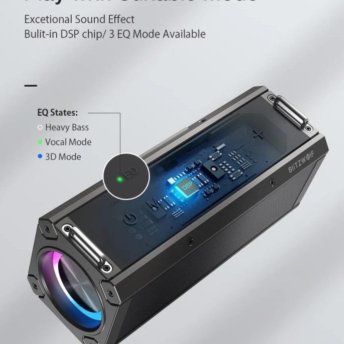 Sale Blitzwolf Bw Wa3 Pro Speaker 120W Bluetooth Wireless Deep Bass Rgb