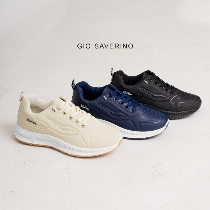 Sepatu Sneakers Hitam Pria Gio Saverino