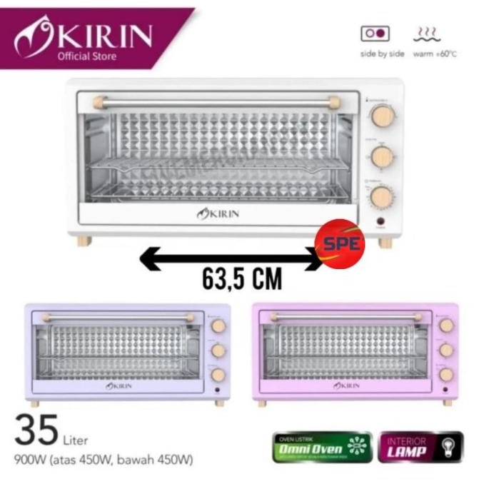 Kirin Oven Listrik KBO 350 WB / Oven Kirin 35 Liter / Oven Listrik 35L