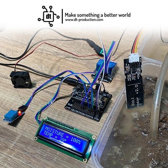 Kit IoT smart garden penyiram tanaman otomatis ESP8266 NodeMCU