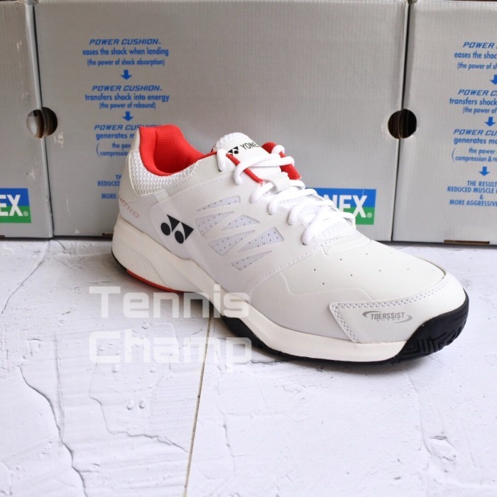 Sepatu Tenis Yonex Lumio 3 White Red/ Tennis Shoe Yonex Original