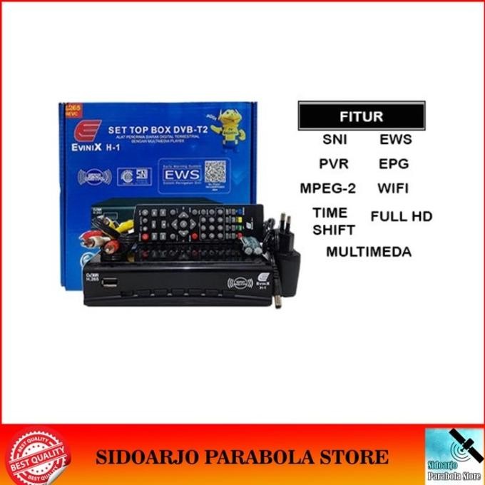Set Top Box Stb Tv Digital Dvbt2 Evinix H1-Se New Dvb-T2 Uhf Gratis