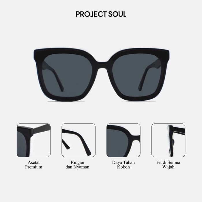 Project Soul Fox Sunglasses Kacamata Hitam Pria & Wanita