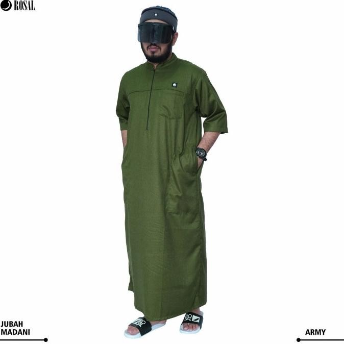 ROSAL Jubah Pria | Gamis Pria, Jubah Madani PREMIUM - Katun Madinah Terlaris