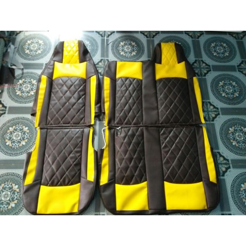 Sarung Jok Mobil Canter 125Hd Warna Kuning Coklat Tua