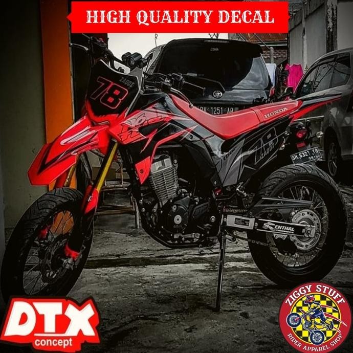 Stiker motor crf motor trail decal crf 150 l sticker motor CRF150-050