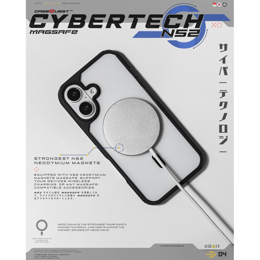 

SALE TERLARIS CASEQUEST CYBER TECH N52 MAGSAFE - CUSTOM CASE READYY