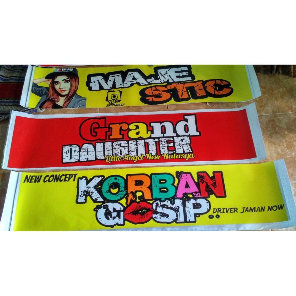 Stiker Kabin Depan Canter