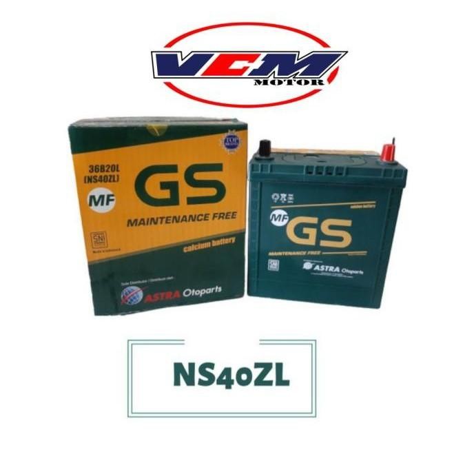 Accu Kering Ns40Zl 35Ah Gs Astra Mf Mobil Agya / Jazz / Ertiga / Brio