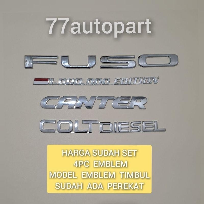 Emblem Fuso Colt Diesel Canter 1 Juta Edition Harga Sudah 4Pc Emblem