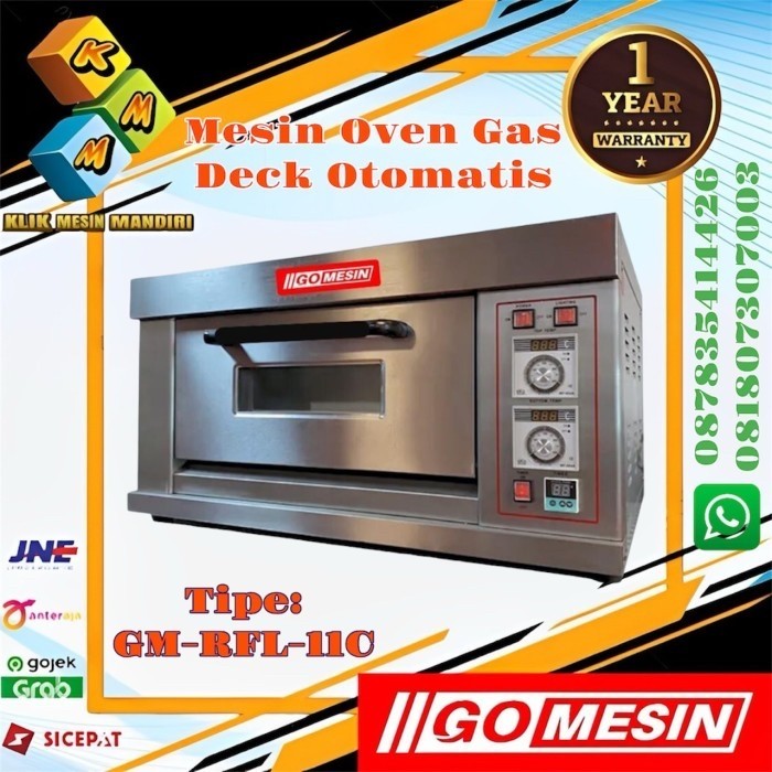Gas Oven Roti Otomatis Gomesin GM-RFL11C