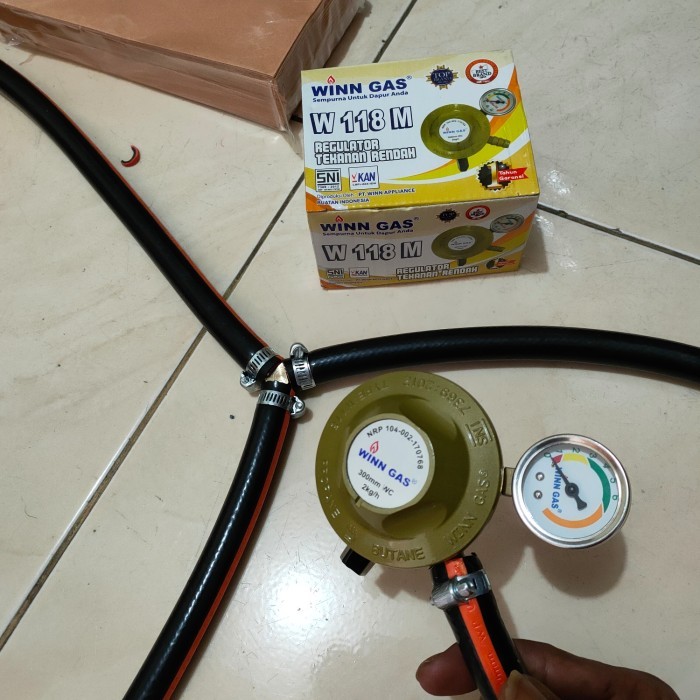 TERLARIS selang oven gas dan regulator winn