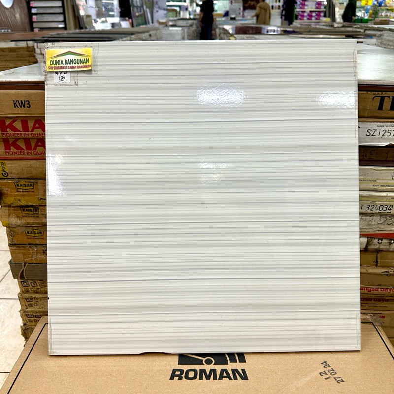 Keramik Lantai 50x50 IKAD SZ 14148 Keramik Glossy / Keramik Lantai Ruang Tamu / Keramik Motif Garis 