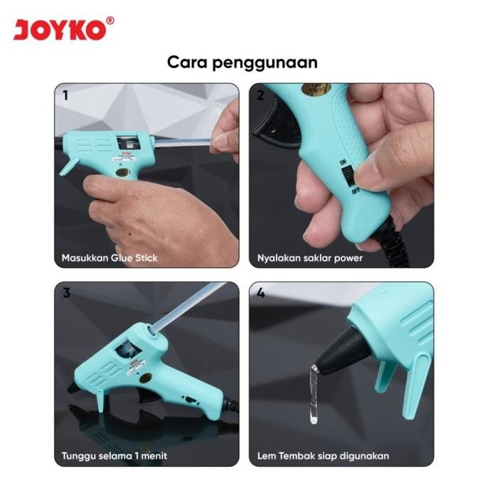 

Promo JOYKO GLUE GUN GG854 COLOR PASTEL - LEM TEMBAK 20 Watt SERBA GUNA COD