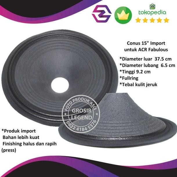 Daun Conus Kertas Speaker Full Range 15 Inch Fabulous Import Original Dan Terpercaya