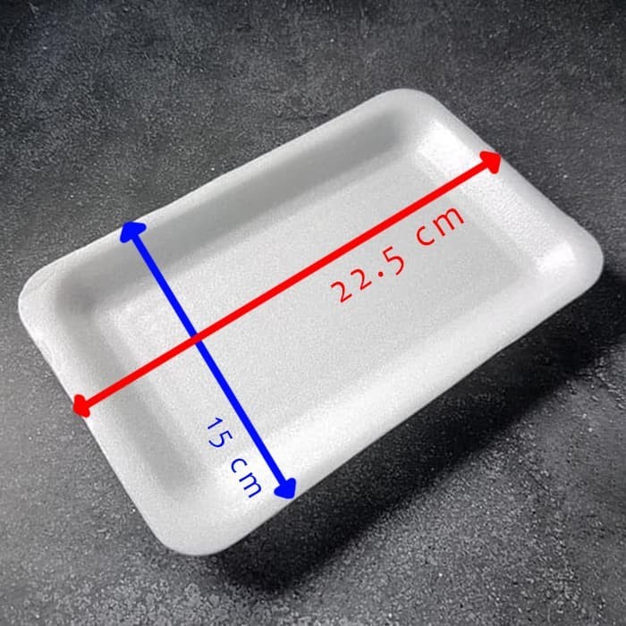 

Tray Gabus TR01 250 pc Styrofoam Sterofoam Stirofoam DAGING BUAH SAYUR