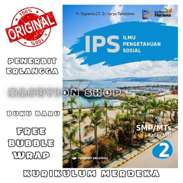 

BERMUTU Buku IPS Kelas 2 / 8 VIII SMP/MTs Erlangga Kurikulum Merdeka